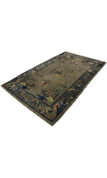 4 x 7 Antique Chinese Art Deco Rug 77557