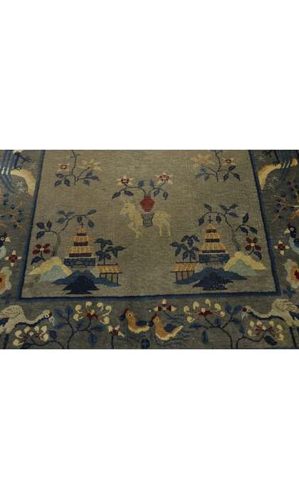 4 x 7 Antique Chinese Art Deco Rug 77557