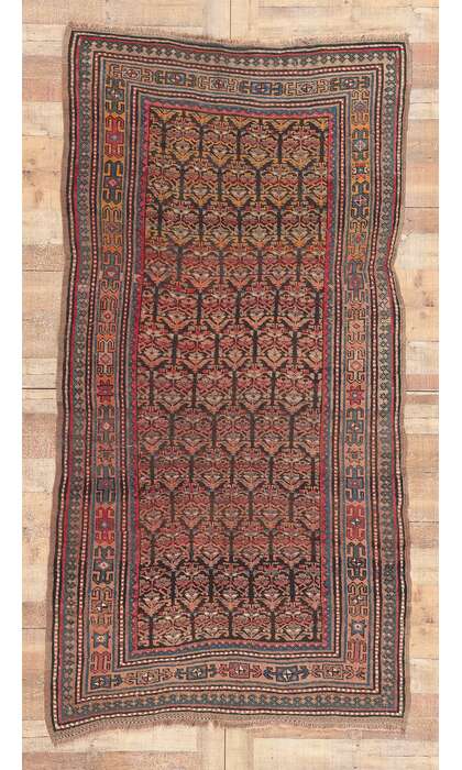 4 x 8 Antique Persian Kurd Rug 73113