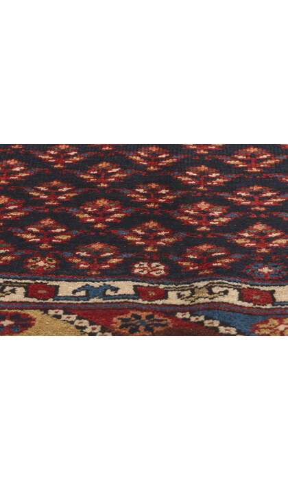 5 x 10 Antique Caucasian Kurdish Rug 73305