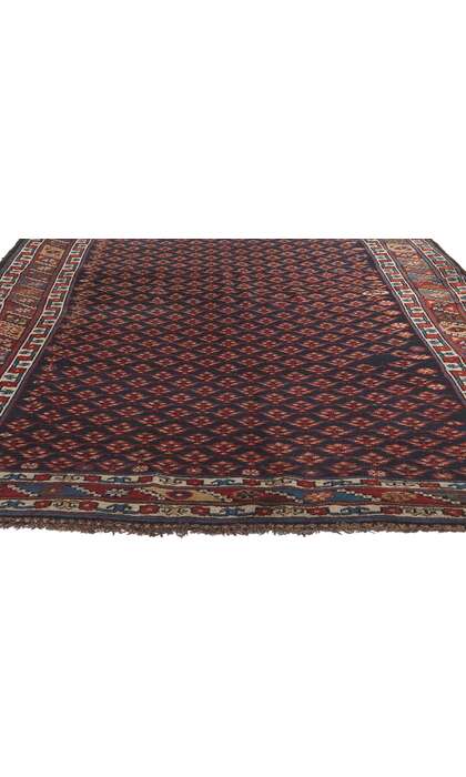 5 x 10 Antique Caucasian Kurdish Rug 73305