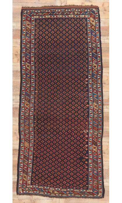5 x 10 Antique Caucasian Kurdish Rug 73305