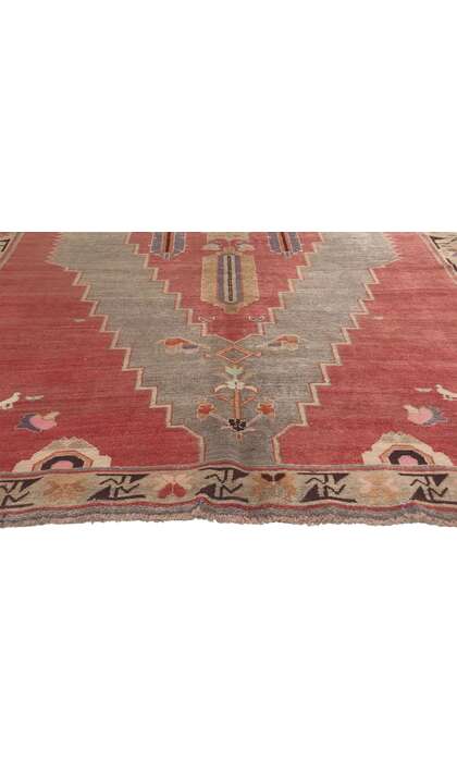 5 x 10 Antique Caucasian Tribal Rug 71807