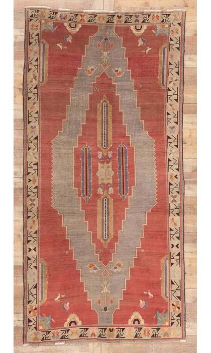 5 x 10 Antique Caucasian Tribal Rug 71807