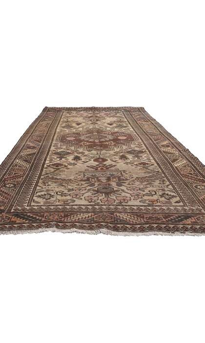 5 x 10 Vintage Persian Bakhtiari Rug 75259