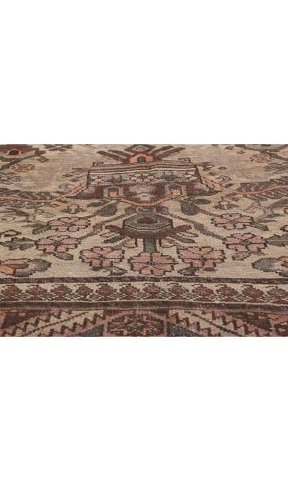 5 x 10 Vintage Persian Bakhtiari Rug 75259