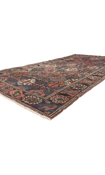 5 x 10 Antique Persian Bakhtiari Rug 75325