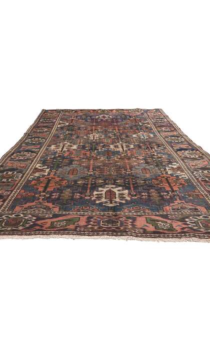 5 x 10 Antique Persian Bakhtiari Rug 75325