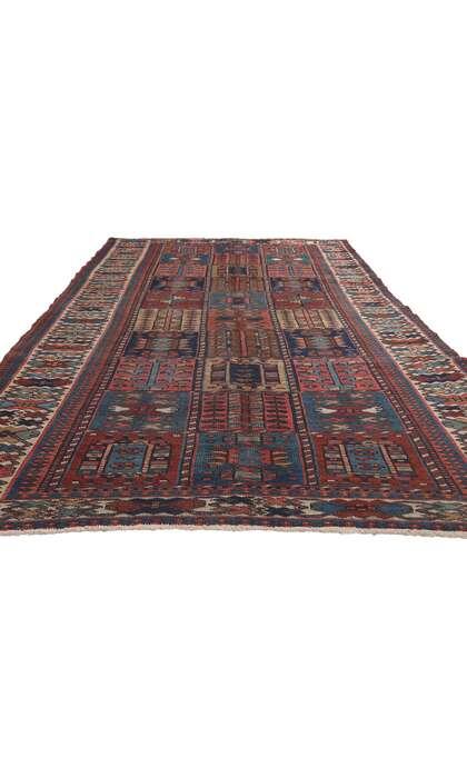 5 x 10 Antique Persian Bakhtiari Rug 75279