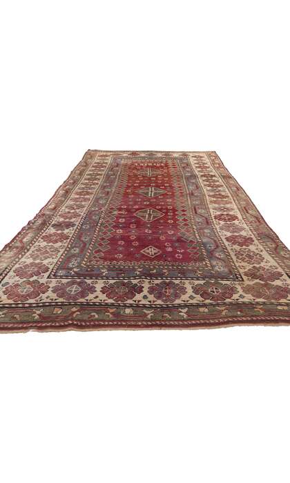 5 x 11 Antique Caucasian Kurdish Runner 71469