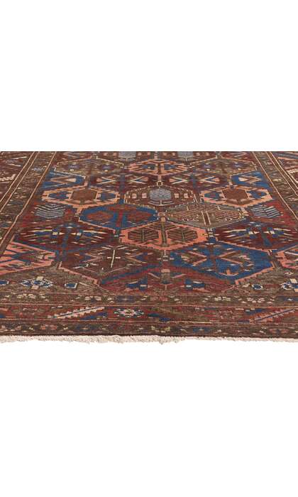 6 x 10 Antique Persian Bakhtiari Rug 75269