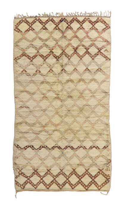 6 x 10 Vintage Moroccan Beni Ourain Rug 21379
