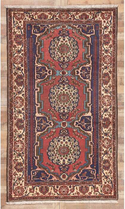 6 x 10 Vintage Persian Bakhtiari Rug 75276