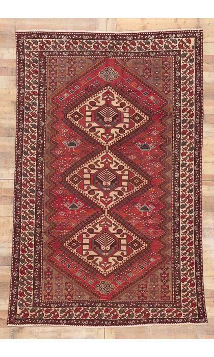 6 x 10 Vintage Persian Hamadan Rug 75879