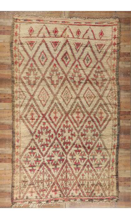 6 x 11 Vintage Moroccan Beni Ourain Rug 21396