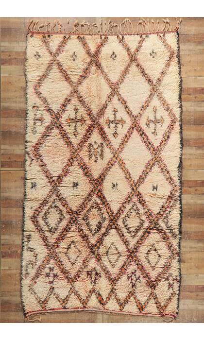 6 x 11 Vintage Moroccan Beni Ourain Rug 21417