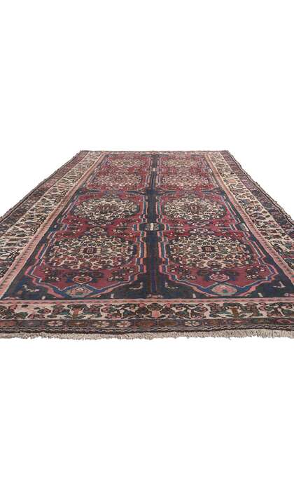 6 x 12 Vintage Persian Bakhtiari Rug 75880