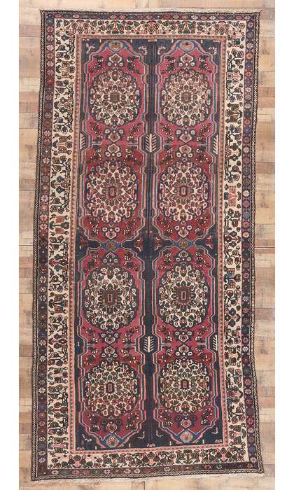 6 x 12 Vintage Persian Bakhtiari Rug 75880