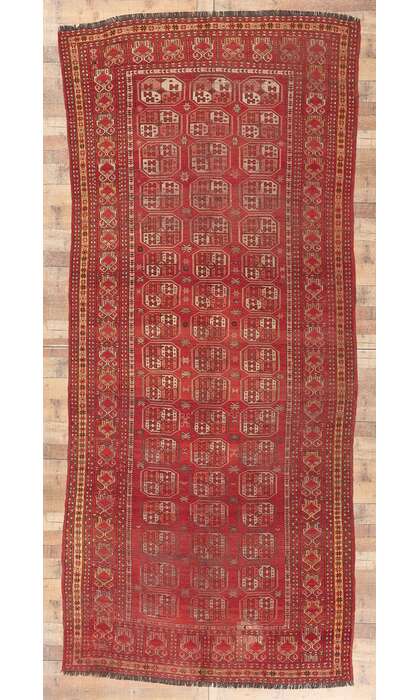 6 x 13 Antique Ersari Afghan Rug 74679