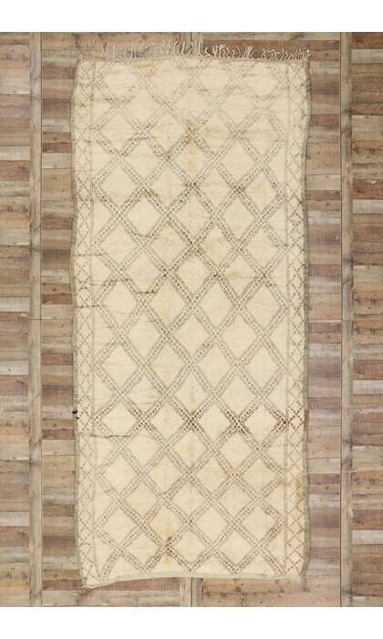 6 x 14 Vintage Moroccan Beni Ourain Rug 21415