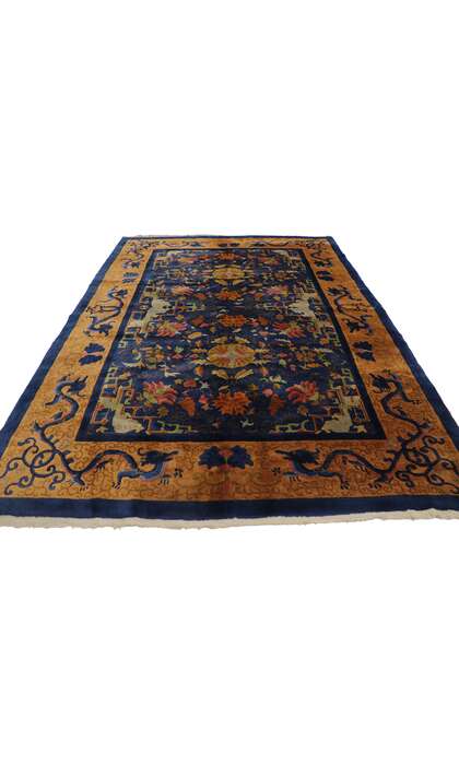 6 x 9 Antique Chinese Art Deco Rug 21679