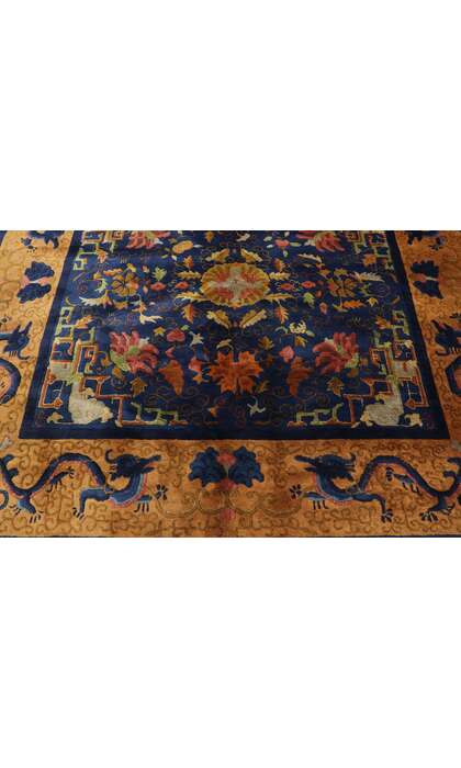 6 x 9 Antique Chinese Art Deco Rug 21679