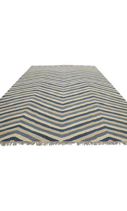 6 x 9 Coastal Style Kilim Rug 80453