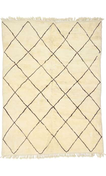 7 x 9 Modern Moroccan Beni Ourain Rug 20762