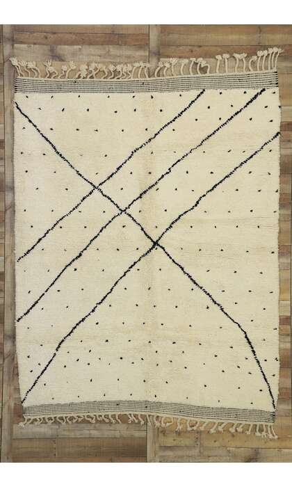 7 x 9 Modern Moroccan Beni Ourain Rug 20788