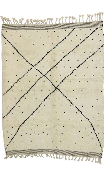 7 x 9 Modern Moroccan Beni Ourain Rug 20788