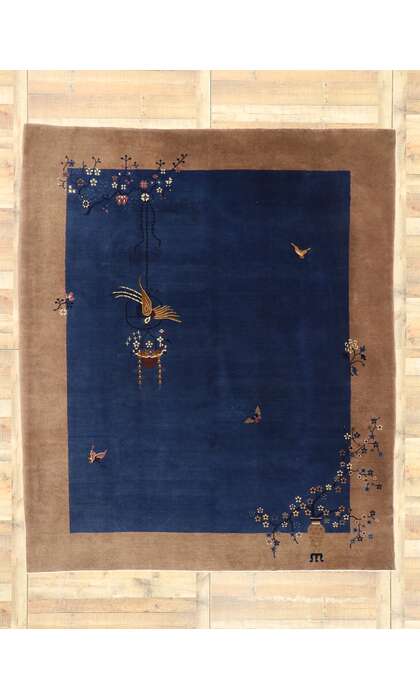 8 x 10 Antique Chinese Art Deco Rug 77449