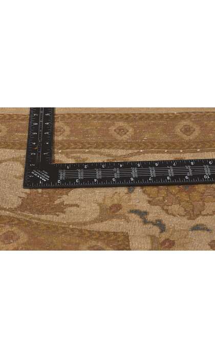 8 x 10 Vintage Earth-Tone Indian Rug 76900