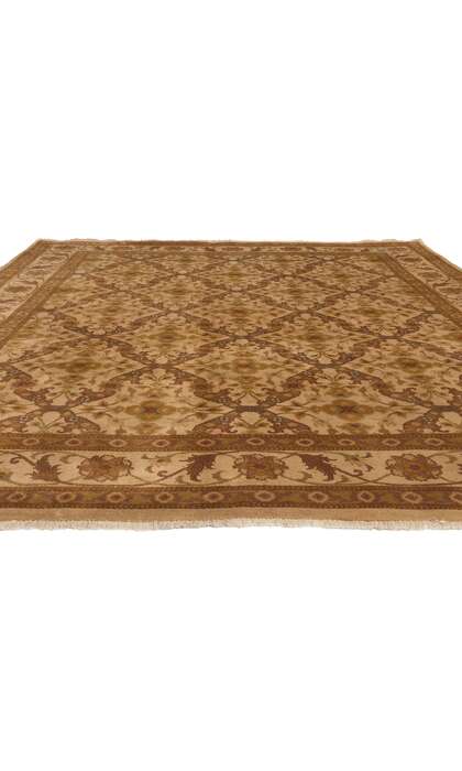 8 x 10 Vintage Earth-Tone Indian Rug 76900