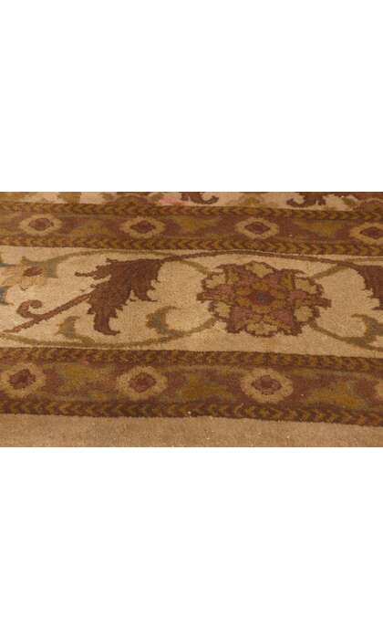 8 x 10 Vintage Earth-Tone Indian Rug 76900