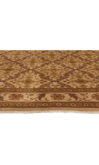 8 x 10 Vintage Earth-Tone Indian Rug 76900