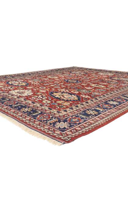8 x 10 Vintage Turkish Red Oushak Rug 78646