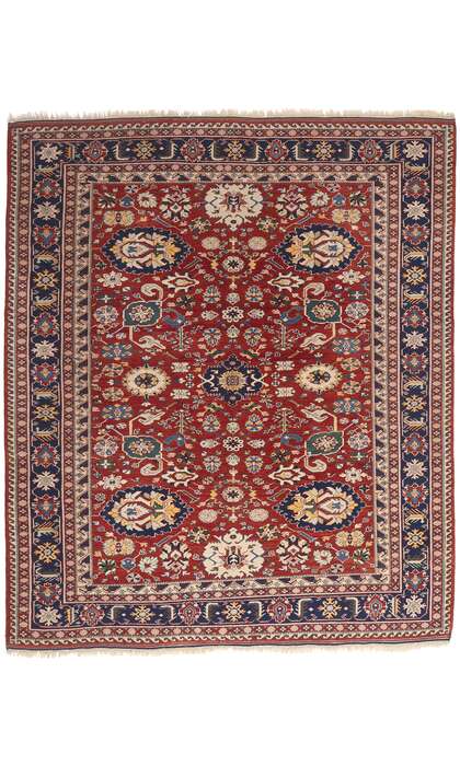 8 x 10 Vintage Turkish Red Oushak Rug 78646
