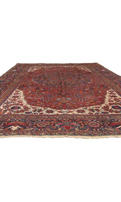8 x 12 Antique Persian Heriz Rug 78641