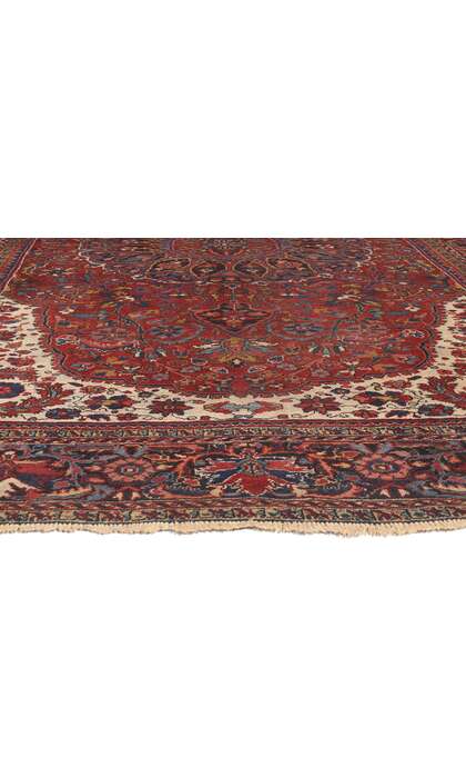 8 x 12 Antique Persian Heriz Rug 78641