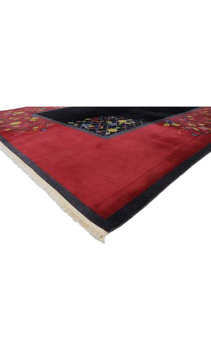 9 x 11 Antique Chinese Art Deco Rug 76906