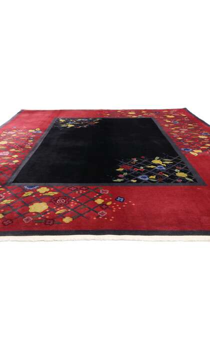 9 x 11 Antique Chinese Art Deco Rug 76906