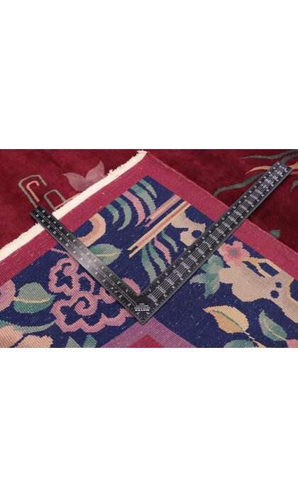 9 x 11 Antique Chinese Art Deco Rug 77450