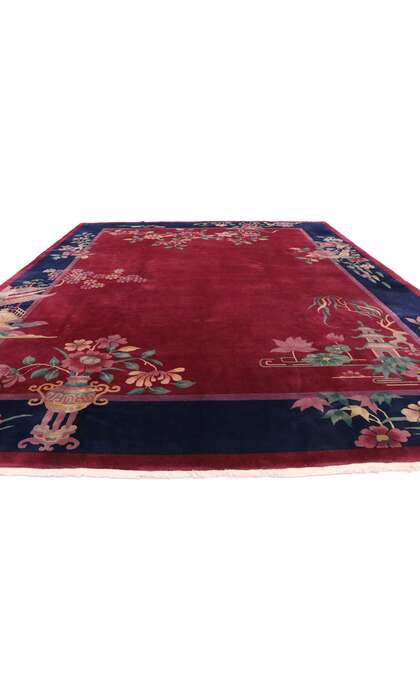9 x 11 Antique Chinese Art Deco Rug 77450