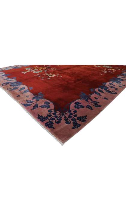 9 x 11 Antique Chinese Art Deco Rug 77626