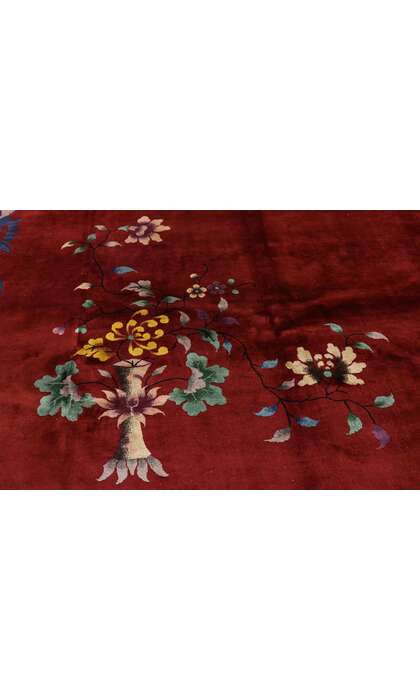 9 x 11 Antique Chinese Art Deco Rug 77626