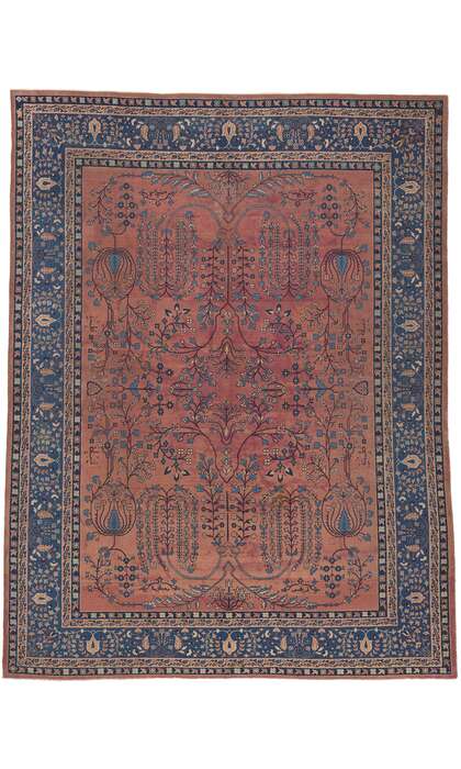 9 x 12 Antique Turkish Sparta Rug 74998