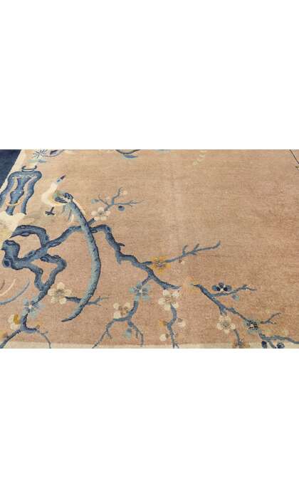 9 x 12 Antique Chinese Art Deco Pictorial Rug 77583