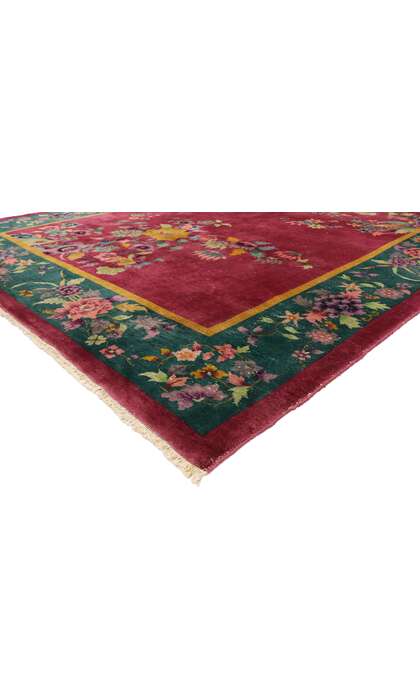 9 x 12 Antique Chinese Art Deco Rug 77454