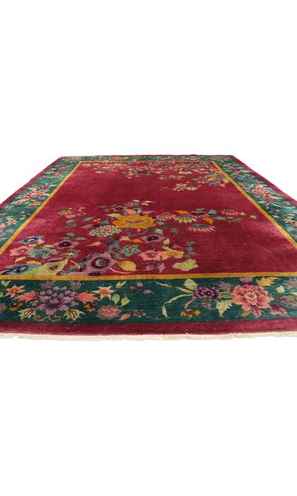 9 x 12 Antique Chinese Art Deco Rug 77454