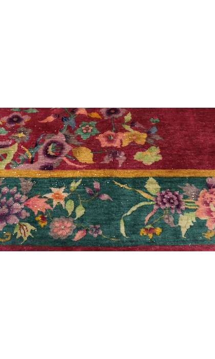 9 x 12 Antique Chinese Art Deco Rug 77454